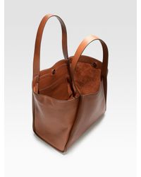 Akris | Brown Alex Cervo Tote | Lyst