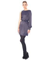 French Connection | Purple Sassy Sparkle Asymmetric Dress | Lyst