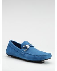 Ferragamo | Blue Six Ii Moccasins for Men | Lyst