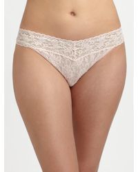 Hanky Panky | Pink Signature Lace Thong | Lyst