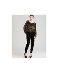 Rachel Zoe | Black Bianca Sequined Dolman Top | Lyst