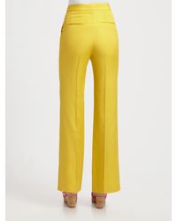 Stella McCartney | Yellow Wide-leg Pants | Lyst