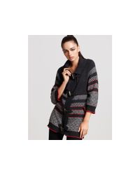 Splendid | Blue Fair Isle Toggle Sweater | Lyst