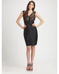 Kay Unger | Black Sequined Dress | Lyst