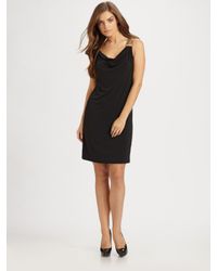 MICHAEL Michael Kors | Black Stretch Jersey Dress | Lyst