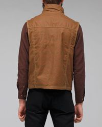 Filson | Brown Eastlake Waxed Vest for Men | Lyst