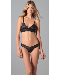Hanky Panky | Black 25th Anniversary Metallic Low Rise Thong | Lyst