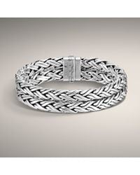 John Hardy | Metallic Medium Braided Double Chain Bracelet for Men | Lyst