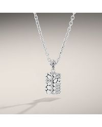 John Hardy | Metallic Dog Tag Cross Pendant On Chain Necklace for Men | Lyst