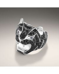 John Hardy | Black Tiger Head Ring for Men | Lyst