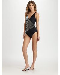 Gottex | Black Vasarelli One-piece Shaping Swimsuit | Lyst