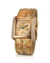 Alviero Martini 1A Classe | Metallic 1a Prima Classe - Ladies Crystal Geo Gold Plated Watch | Lyst