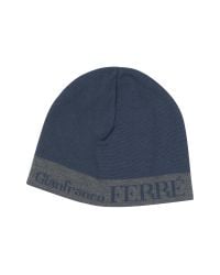 Gianfranco Ferré | Blue Color Block Skull Cap for Men | Lyst