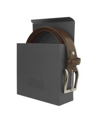 Gianfranco Ferré - Mens Dark Brown Smooth Italian Leather Signature Belt for Men - Lyst