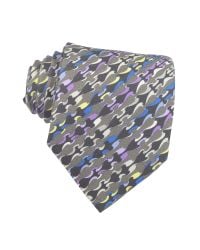 Emilio Pucci | Multicolor Abstract Design Silk Tie for Men | Lyst