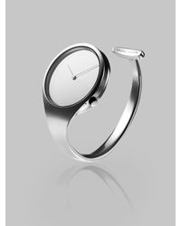 Georg Jensen | Metallic Stainless Steel Bangle Watch | Lyst