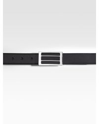 Gucci | Black Rectangular Buckle Belt for Men | Lyst