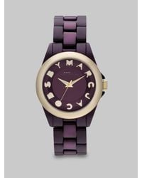 Marc By Marc Jacobs | Logo Embellished Watch/Purple | Lyst