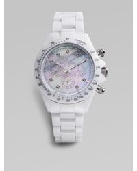 Toy Watch | White Plasteramic Chronograph Watch | Lyst