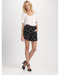 Marc By Marc Jacobs | Black Hot Dot Silk Shorts | Lyst