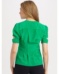 Nanette Lepore | Green Strutting Button-Up Blouse | Lyst