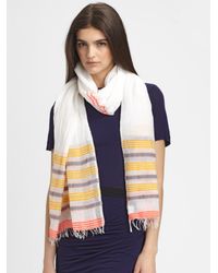 lemlem | White Helina Beehive Scarf | Lyst