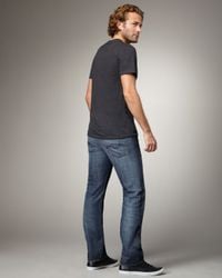 7 For All Mankind | Standard Dark Blue Jeans for Men | Lyst