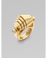 ABS By Allen Schwartz | Metallic Multicircle Ring | Lyst