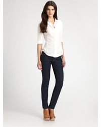 James Perse | White Cotton Button-Down Shirt | Lyst