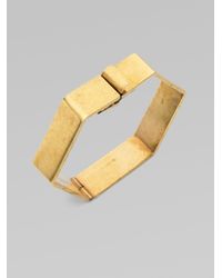 Stella McCartney | Metallic Hexagon Bangle Bracelet | Lyst