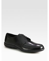 Prada | Black Lace-Up Oxfords for Men | Lyst
