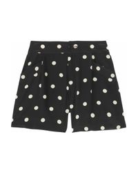 Marc By Marc Jacobs | Black Hot Dot Silk Shorts | Lyst