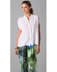 Equipment | White Leandra Blouse | Lyst