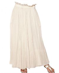 Mes Demoiselles | White Cotton Gauze Skirt | Lyst