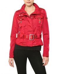 Peuterey | Red Montauk Short Trench Nylon Sport Jacket | Lyst