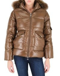 Pyrenex | Brown Murmansky Fur Hooded Down Jacket | Lyst