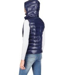 Pyrenex | Blue Laquer Nylon Sleeveless Down Jacket | Lyst