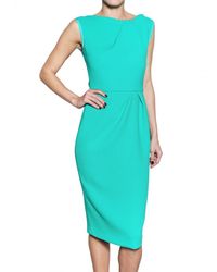 ROKSANDA | Green Jade Wool Crepe Sheath Dress | Lyst