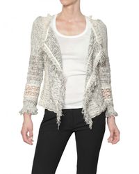 Vanessa Bruno | Gray Croche Tweed with Fringing Jacket | Lyst