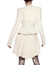 Alexander McQueen | White Leaf Crepe Jacket | Lyst