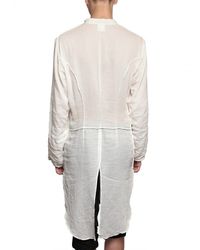 Ann Demeulemeester | White Cotton Gauze Long Shirt for Men | Lyst