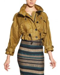 Burberry Prorsum | Natural Croquet Beaded Collar Linen Sport Jacket | Lyst