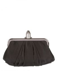 Christian Louboutin | Black Mini Loubi Lula Silk Clutch | Lyst