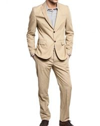 Tonello | Natural Lightweight Cotton Canvas Suit for Men | Lyst