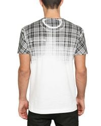 Dolce & Gabbana | White Degrade Check Printed Jersey T-shirt for Men | Lyst