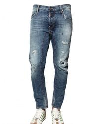 DSquared² | Blue 18cm Biker Fit Ripped Denim Jeans for Men | Lyst
