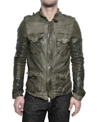 Giorgio Brato | Black Sahariana Nappa Leather Jacket for Men | Lyst