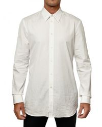 Givenchy | White Cotton Poplin Slim Fit Long Shirt for Men | Lyst