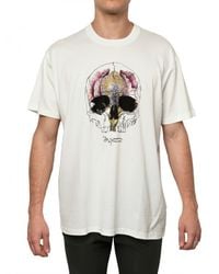 Givenchy | White Skull Print Jersey Oversized T-shirt for Men | Lyst