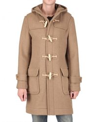 Harnold Brook | Natural Boiled Wool Duffle Coat for Men | Lyst